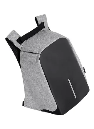 Multifunction Backpack Casual Daypack With USB Connection Grey/Black 
