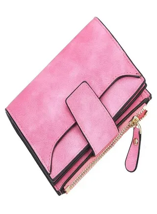 New fashion women's short wallet Korean zip wallet multi-function wallet 