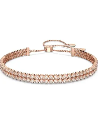 Women's Delicate Round Rose Gold Plated Bracelet 