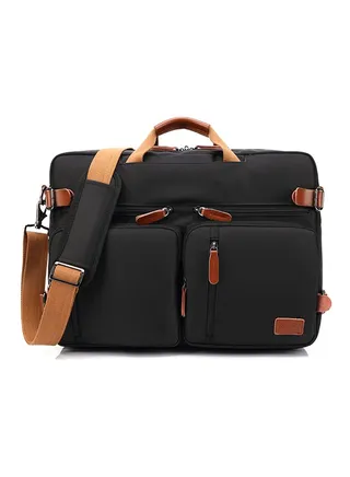 Convertible Multi-Functional Laptop Briefcase Black 