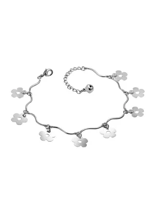 Metal Wavy Charm Bracelet 
