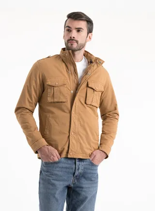 Jacket Gabardine Men's - Head Cover  - CAMEL 