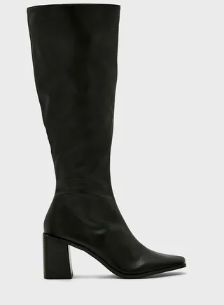 Mid Heel Knee Boots 