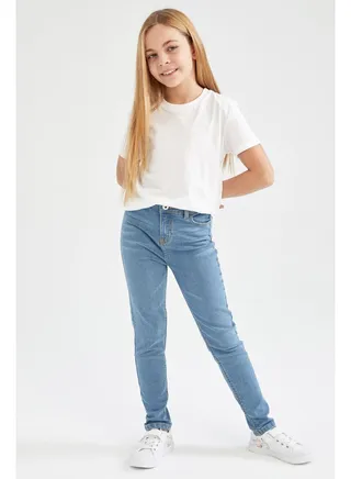 Girl Skinny Fit Denim Trousers 