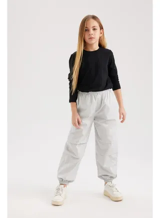 Girl Parachute Woven Trousers 