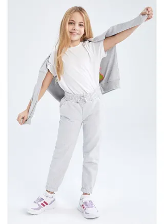 Girl Jogger Fit Knitted Trousers 
