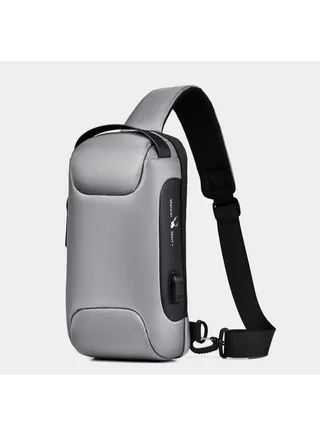 Grey Shoulder Bag Sports for Men 