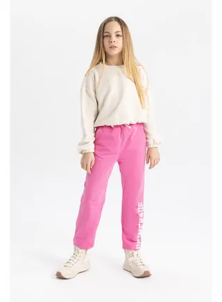 Girl Jogger Fit Knitted Trousers 