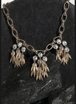 Gold Plated Designer Stone Party Necklace For Women
