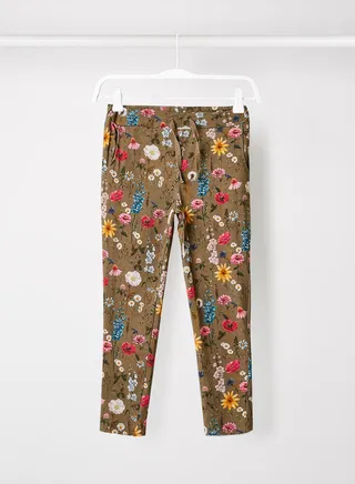 Baby/Kids Floral Print Pants Green 