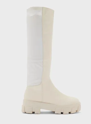 Chunky High Knee Boots