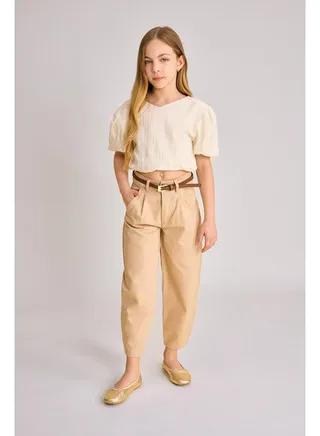 Girl Barrel Fit Woven Trousers 