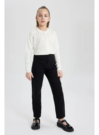 Girl Straight Fit Knitted Trousers 