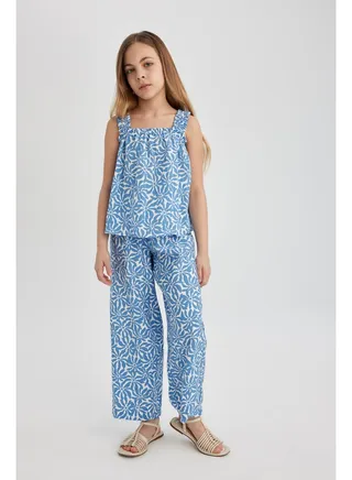 Girl Wide Leg Woven Trousers 