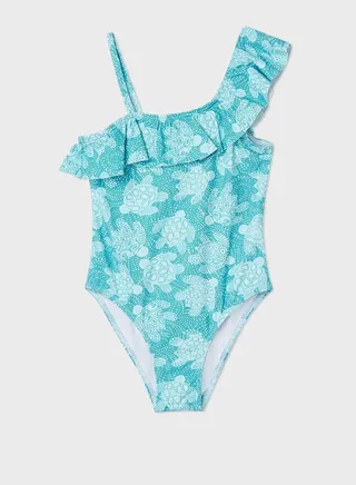 Kids Turtle Print Swimsuit 