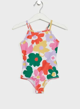Kids Santorini Floral Swimsuits 