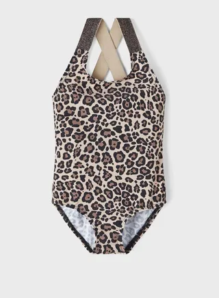 Kids Leopard Print Swimsuit 
