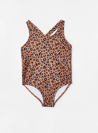 Girls Leopard Print Onesie 