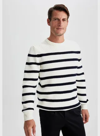 Striped Knitted Sweater 