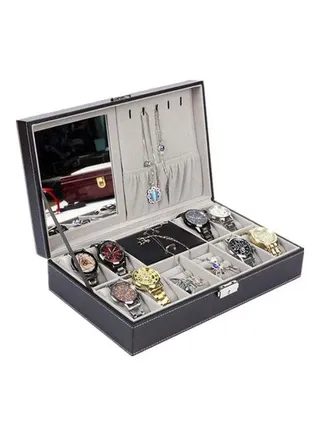 Watch And Jewellery Storage Box With Mirror 