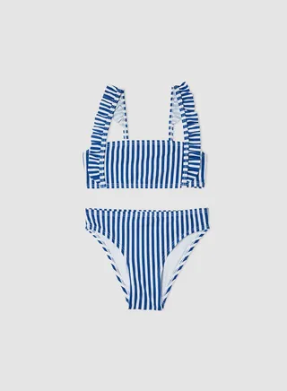 Kids/Teen Striped Bikini Navy 