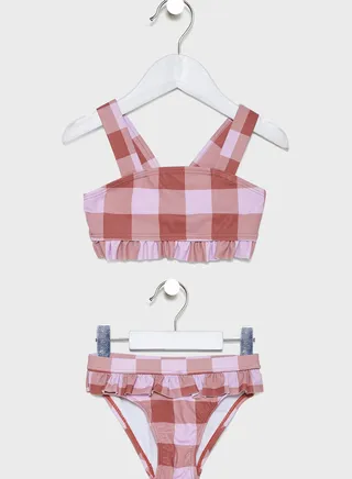 Kids Checked Tankini 