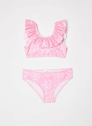 Kids/Teen Printed Bikini Fuchsia 