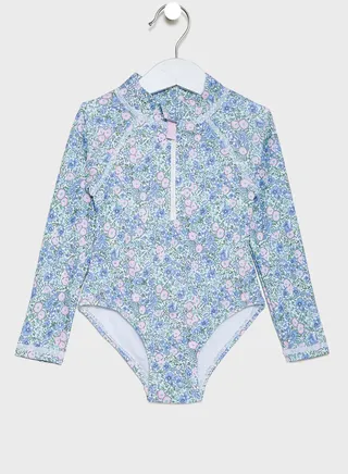 Kids Vintage Floral Swimsuit 