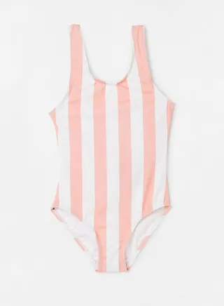 Girls Striped Swimsuit 