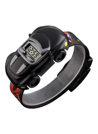 Boys' PVC Digital Watch 1241 - 28 mm - Black 