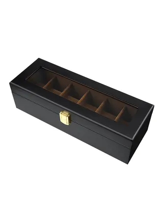 6 Grid Wood Watch Organizer 2018082539 