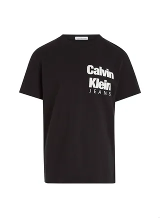 Boys' Cotton Logo T-Shirt, Cotton, Black 