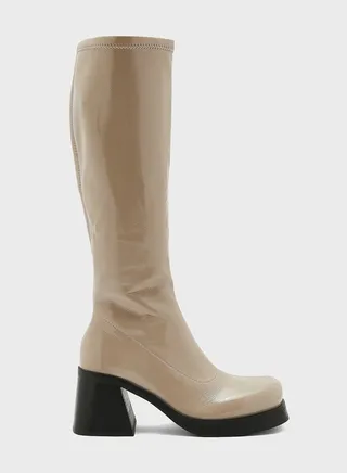 Maisie Mid Heel Knee Boots 