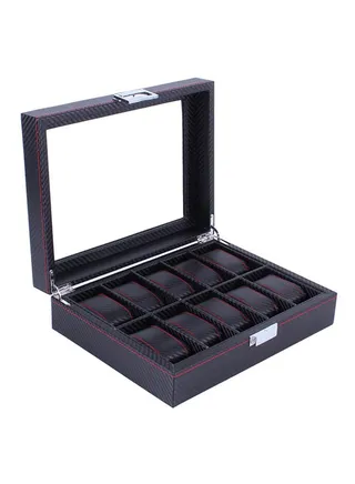 10-Grid Wooden Watch Storage Box ZS177900 