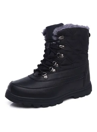 Lace-Up Detail Ankle Boots Black/Grey 