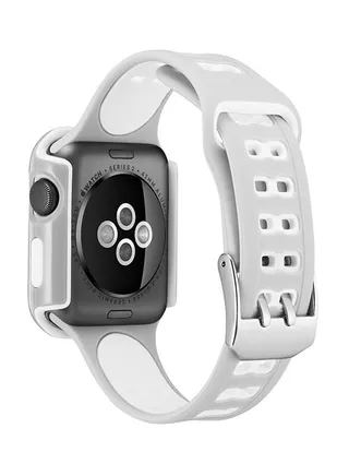 unisex Protective Case Cover With Replacement Band For Apple Watch Series 3/2/1 42mm 