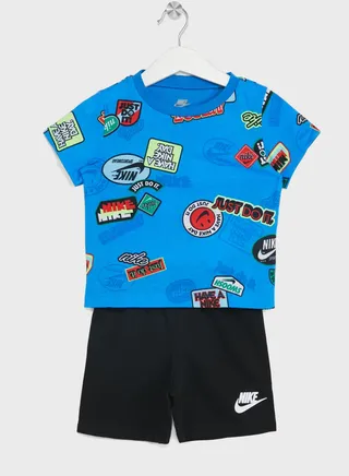 Infant Nsw All Over Printed T-shirt And Shorts Set 