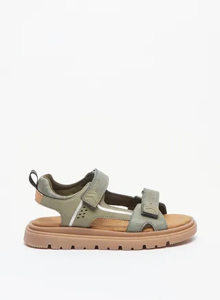 Boys Solid Sandals with Hook and Loop Closure Ramadan Collection 