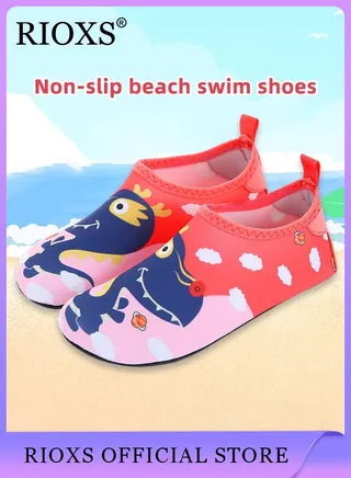 Water Shoes Beach Socks for Kids Toddler Baby Girls Boys Barefoot Quick-Dry Non-Slip Swim Socks Aqua Water Shoes for Beach Swimming Pool Water Park 