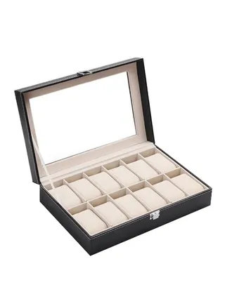 12 Compartment Watch Box Organizer 