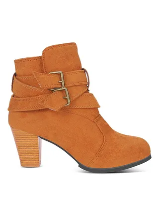 Vintage Ankle-Length Boot Light Brown 