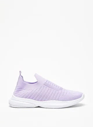 Boys Textured Slip-On Sports Shoes with Pull Tab Detail 
