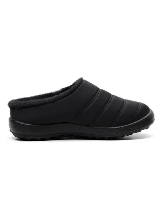 Ankle Boots Thermal Slip On Casual Footwear Black 
