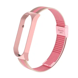 unisex Double Elastic Buckle Stainless Steel Replacement Bracelet 