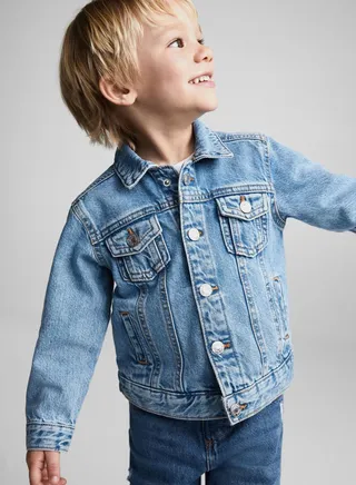 Kids Light Wash Denim Jacket 