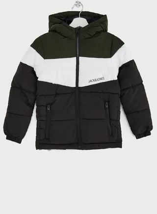 Youth Color Block Puffer Jacket 