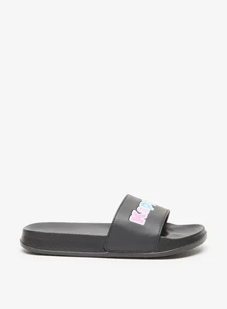 Girls' Logo Detail Slip-On Slide Slippers 
