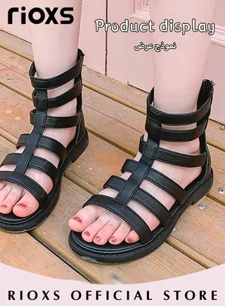 Little Kids Girls Fashion Non-Slip Soft Sole Floral Sandals Princess Adjustable Shoes Lightweight Breathable Ankle Strap Sandals 