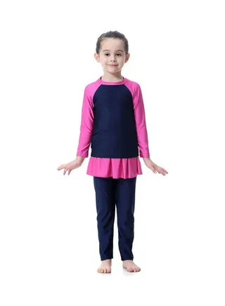 Swimwear Burkini With Pyjama Blue/Pink 