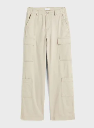 High Waist Pocket Detail Trouser